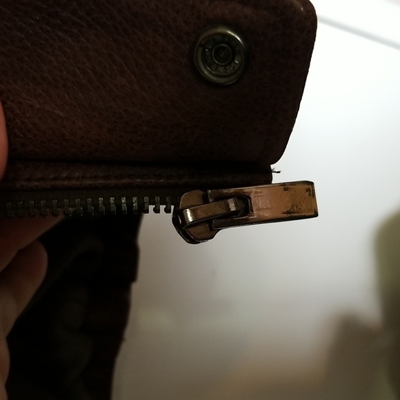 Men's Leather Jacket - L / Tall - brown - Picture 7 of 8